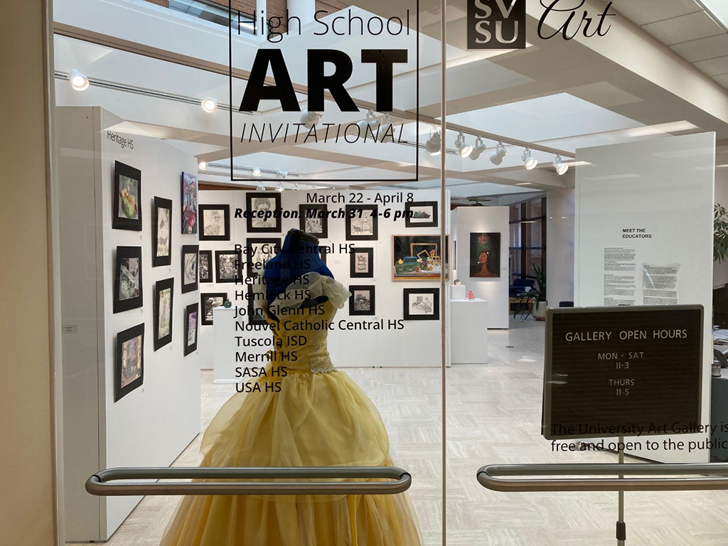 entrance with list of highschool participants